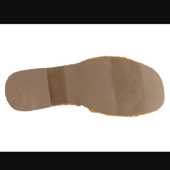 Yellow Espadrille Slide Sandals - Picture 7 of 7